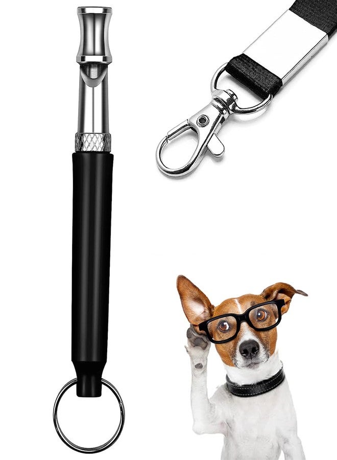Qivorimith Dog Whistle,Dog Whistle to Stop Barking Neighbors Dog,Adjustable Ultrasonic Silent Dog Training Whistles(Black) - Image 1